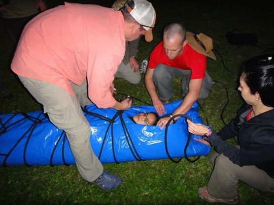 Hands-on wilderness medicine instruction